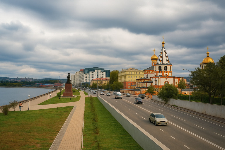 Нижняя набережная Ангары